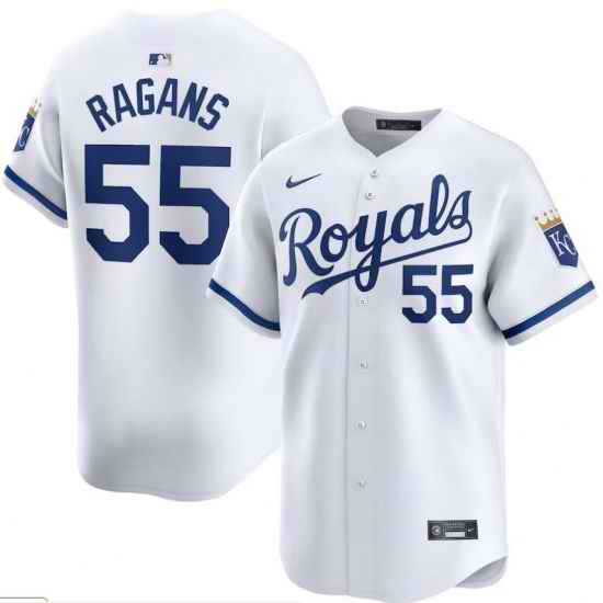 Men's Kansas City Royals Cole Ragans Nike White Home Limited Player Jersey