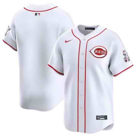 Men Cincinnati Reds Blank White Home Limited Stitched Baseball Jersey