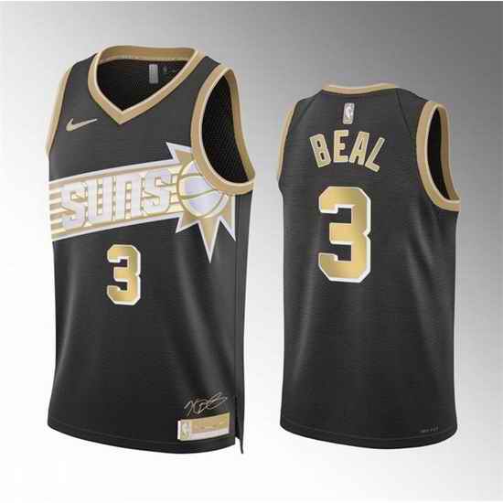 Men Phoenix Suns 3 Bradley Beal Black 2024 Select Series Stitched Basketball Jersey