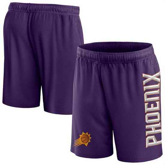 Men Phoenix Suns Purple Post Up Mesh Shorts