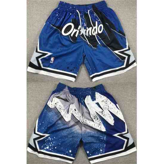Men Orlando Magic Blue Shorts 28Run Small 29