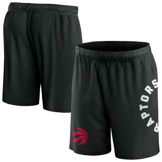 Men Toronto Raptors Black Post Up Mesh Shorts