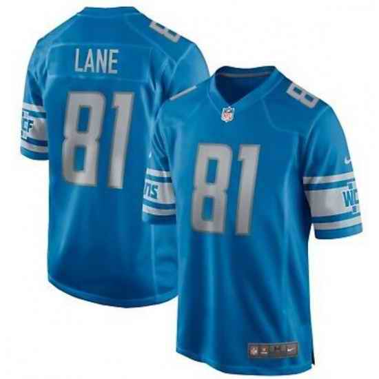 Men Detroit Lions Night Train Lane #81 Nike Men's Blue NFL Stitched Jersey