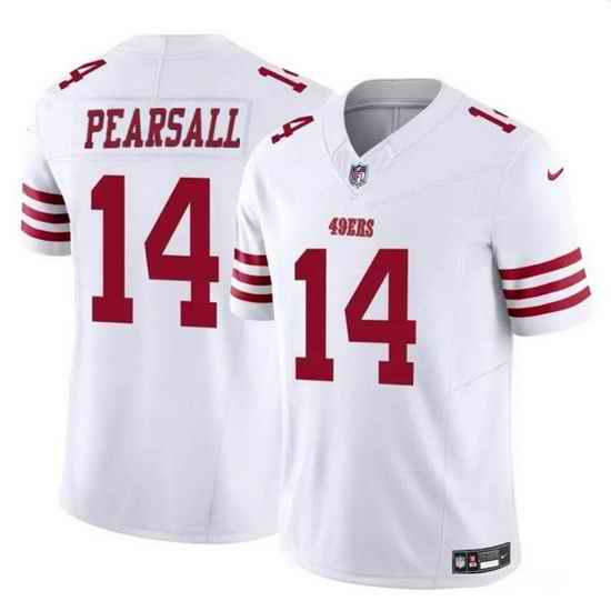 Men San Francisco 49ers White 2024 Draft F U S E  Vapor Untouchable Limited Stitched Football Jersey
