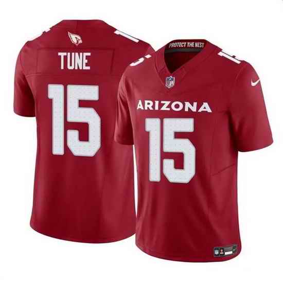 Men Arizona Cardinals 15 Clayton Tune Red 2023 F U S E  Vapor Untouchable Limited Stitched Football Jersey