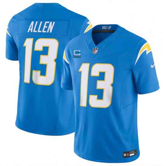 Men Los Angeles Chargers 13 Keenan Allen Light Blue 2023 F U S E  With 4 Star C Patch Vapor Untouchable Limited Stitched Jersey