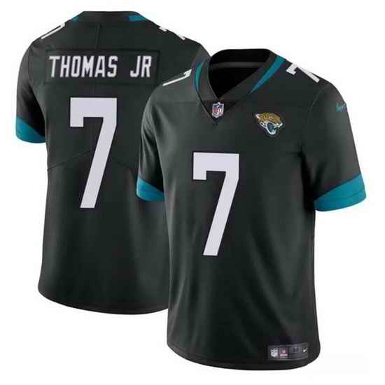 Men Jacksonville Jaguars 7 Brian Thomas Jr Black 2024 Draft Vapor Untouchable Limited Stitched Jersey