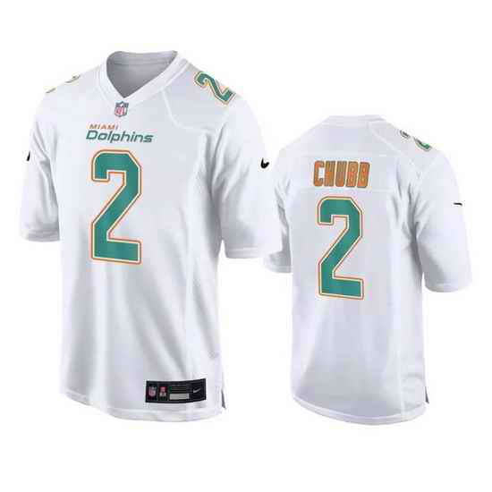 Men Miami Dolphins 2 Bradley Chubb White Fashion Vapor Untouchable Stitched Football Jersey