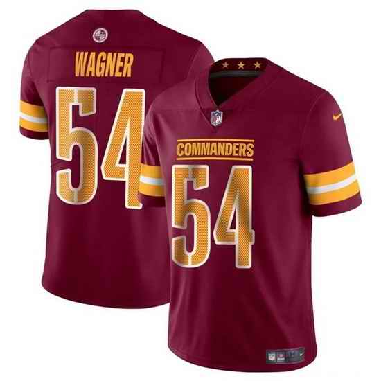Men Washington Commanders 54 Bobby Wagner Burgundy Vapor Limited Stitched Football Jersey