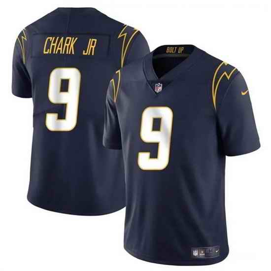 Men Los Angeles Chargers 9 DJ Chark Jr Navy 2024 Vapor Limited Stitched Football Jersey
