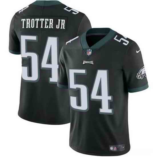 Men Philadelphia Eagles 54 Jeremiah Trotter Jr Black 2024 Draft Vapor Untouchable Limited Stitched Football Jersey