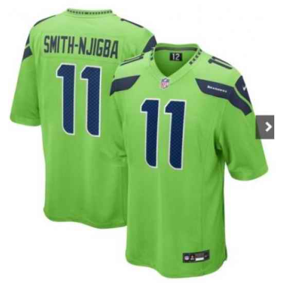 Men Seattle Seahawks 11 Jaxon Smith Njigba Green  Vapor Limited Stitched Football Jersey