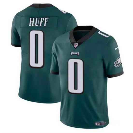 Men Philadelphia Eagles 0 Bryce Huff Green Vapor Untouchable Limited Stitched Football Jersey