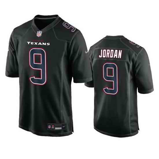 Men Houston Texans 9 Brevin Jordan Black Fashion Vapor Untouchable Limited Stitched Football Jersey