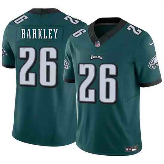 Youth Philadelphia Eagles 26 Saquon Barkley Green 2023 F U S E Vapor Untouchable Limited Stitched Football Jersey