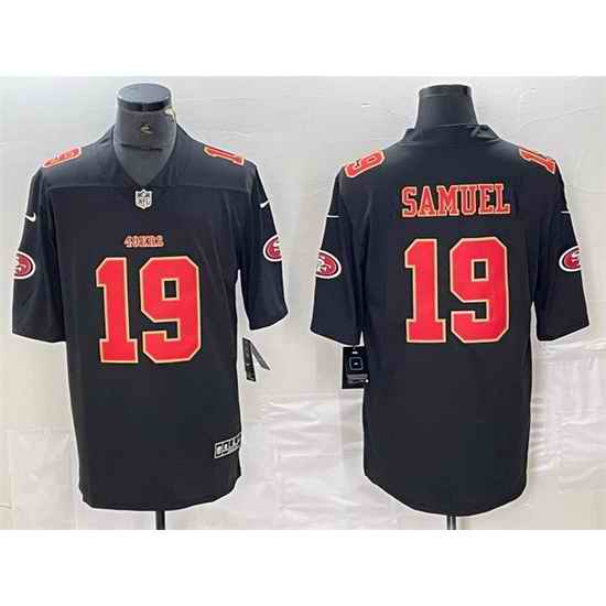 Men San Francisco 49ers 19 Deebo Samuel Black Vapor Untouchable Limited Stitched Jersey