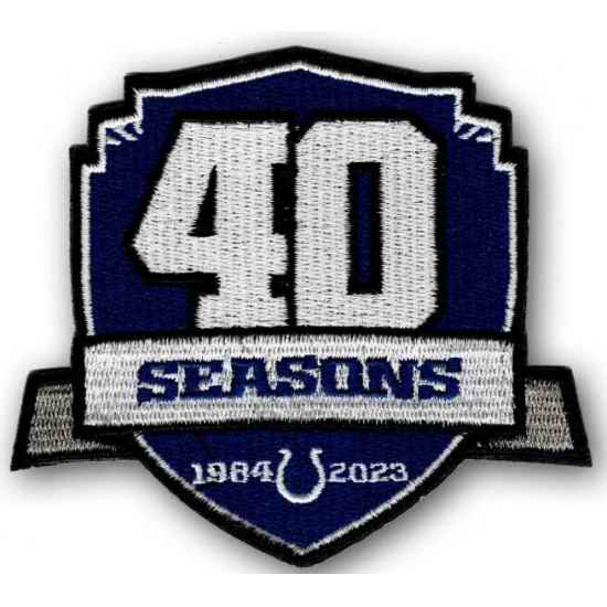 NFL Colts 40 Anniversary Jersey Patch Biaog