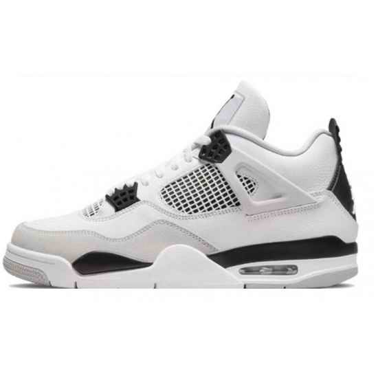 Air Jordan 4 Black White Women Shoes 23K 140