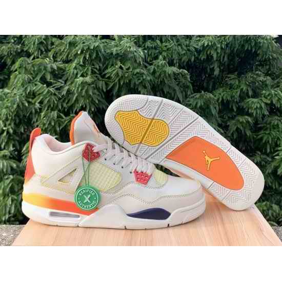 Air Jordan 4 x J Balvin Medell��n Sunset Orange Men Shoes