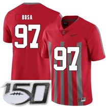 Ohio State Buckeyes 97 Joey Bosa Red Elite Nike College Football Stitched 150th Anniversary Patch Jersey