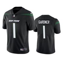 Men New York Jets 1 Ahmad Gardner 2022 Black Vapor Untouchable Limited Stitched jersey