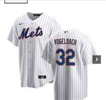 Men New York Mets #32 Vogelbach white jersey