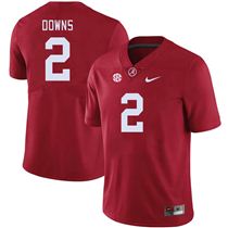 Men's Alabama Crimson Tide #2 Caleb Downs Red Stitched Football Jersey