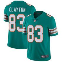 Men's Miami Dolphins #83 Mark Clayton Aqua Vapor Untouchable Limited Stitched Jersey