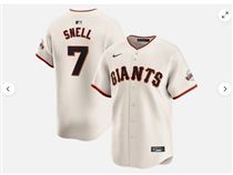 Men's San Francisco Giants #7 Blake Snell Cream Cool Base Stitched Jersey