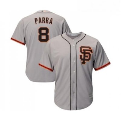 Youth San Francisco Giants 8 Gerardo Parra Replica Grey Road 2 Cool Base Baseball Jersey