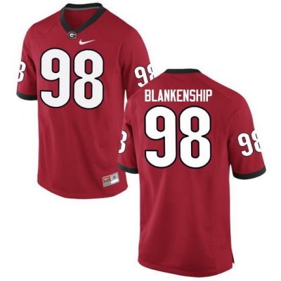 Men Georgia Bulldogs #98 Rodrigo Blankenship College Football Jerseys-Red