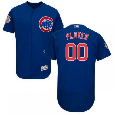 Men Women Youth All Size Custom Chicago Cubs Flex Base MLB Baseball Jersey Blue