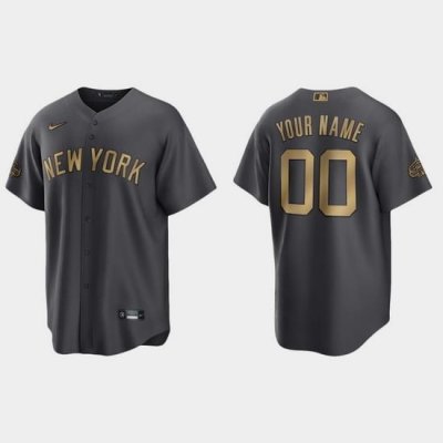 Men Women Youth Custom New York Yankees 2022 Mlb All Star Game Charcoal Replica Jersey