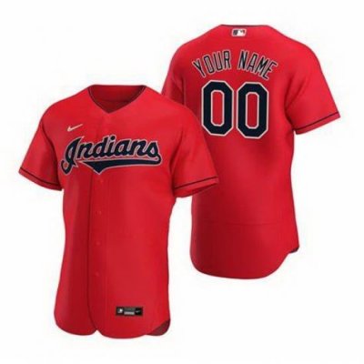 Men Women Youth Toddler Cleveland Indians Red Custom Nike MLB Flex Base Jersey