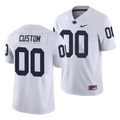 penn state nittany lions custom white limited men's jersey