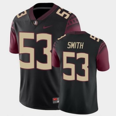 Men Florida State Seminoles Maurice Smith College Football Black Alternate Game Jersey