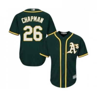 Youth Oakland Athletics 26 Matt Chapman Replica Green Alternate 1 Cool Base Baseball Jersey