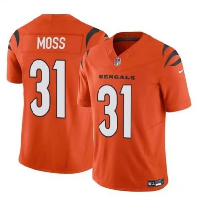 Youth Cincinnati Bengals 31 Zack Moss Orange 2024 F U S E  Vapor Untouchable Limited Jersey