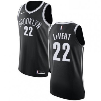 Womens Nike Brooklyn Nets 22 Caris LeVert Authentic Black Road NBA Jersey Icon Edition