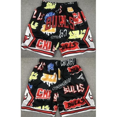 Men Chicago Bulls Black Shorts