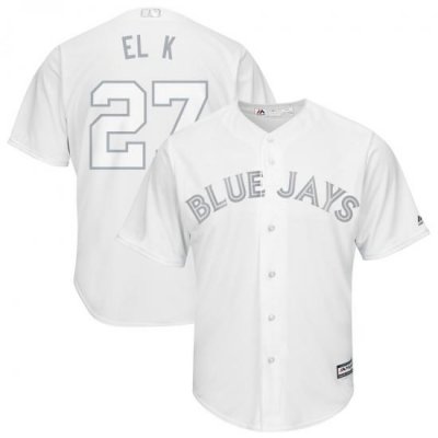 Blue Jays 27 Vladimir Guerrero Jr. El K White 2019 Players Weekend Player Jersey