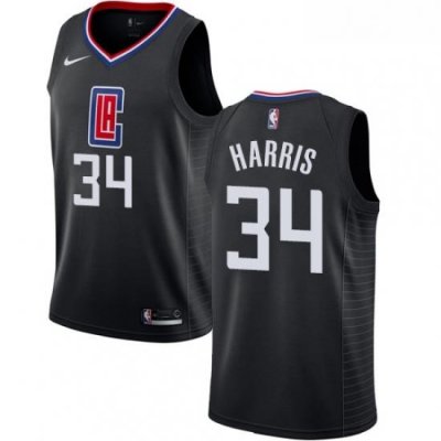 Youth Nike Los Angeles Clippers 34 Tobias Harris Swingman Black Alternate NBA Jersey Statement Edition