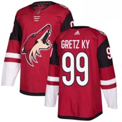 Youth Adidas Arizona Coyotes 99 Wayne Gretzky Premier Burgundy Red Home NHL Jersey