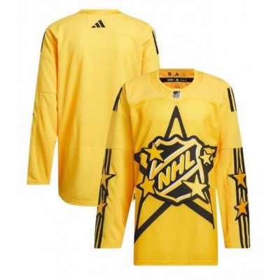 Men All Star Game 2024 Yellow Primegreen Stitched Hockey Jersey