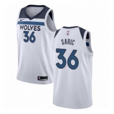 Youth Nike Minnesota Timberwolves 36 Dario Saric Swingman White NBA Jersey Association Edition