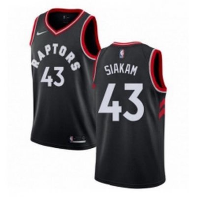 Youth Nike Toronto Raptors 43 Pascal Siakam Swingman Black Alternate NBA Jersey Statement Edition