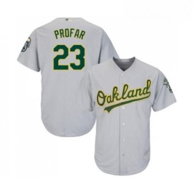 Youth Oakland Athletics 23 Jurickson Profar Authentic Grey Road Cool Base Baseball Jersey