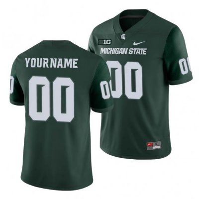 Michigan State Spartans Custom Green College Football Michigan State Spartans Jersey