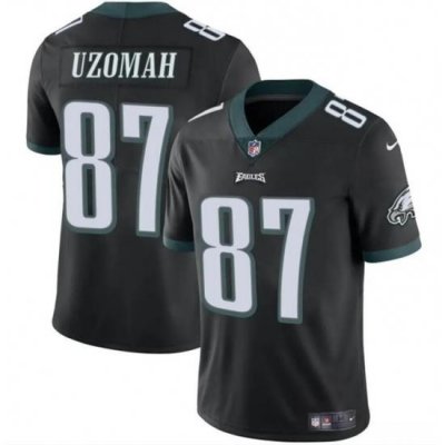 Youth Philadelphia Eagles 87 C J  Uzomah Black Vapor Untouchable Limited Stitched Football Jersey