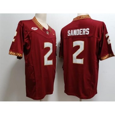 Men Women Youth Florida State Seminoles #2 Deion Sanders Red 2023 F U S E Stitched Limited NCAA Jersey